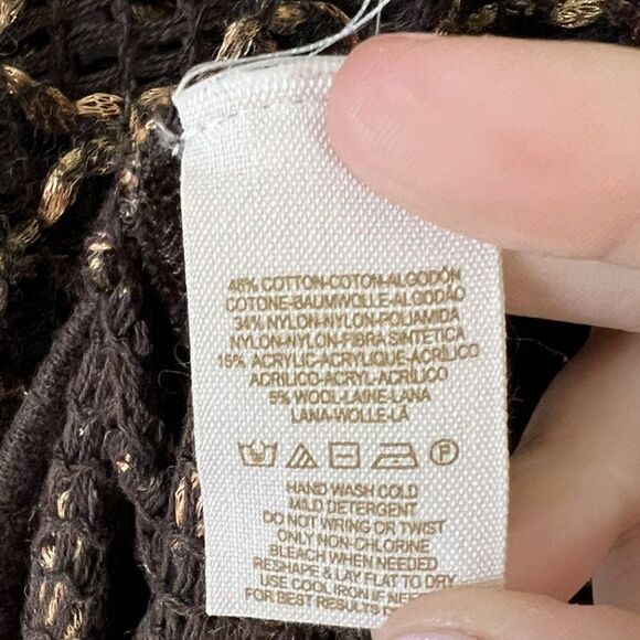 Free People New Romantics Joan of Arc Brown and Gold Sweater Dress - Picture 10 of 11